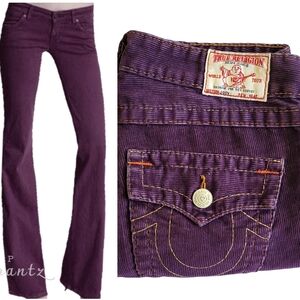 True Religion Jeans Joey Flare Cord Pants Y2K